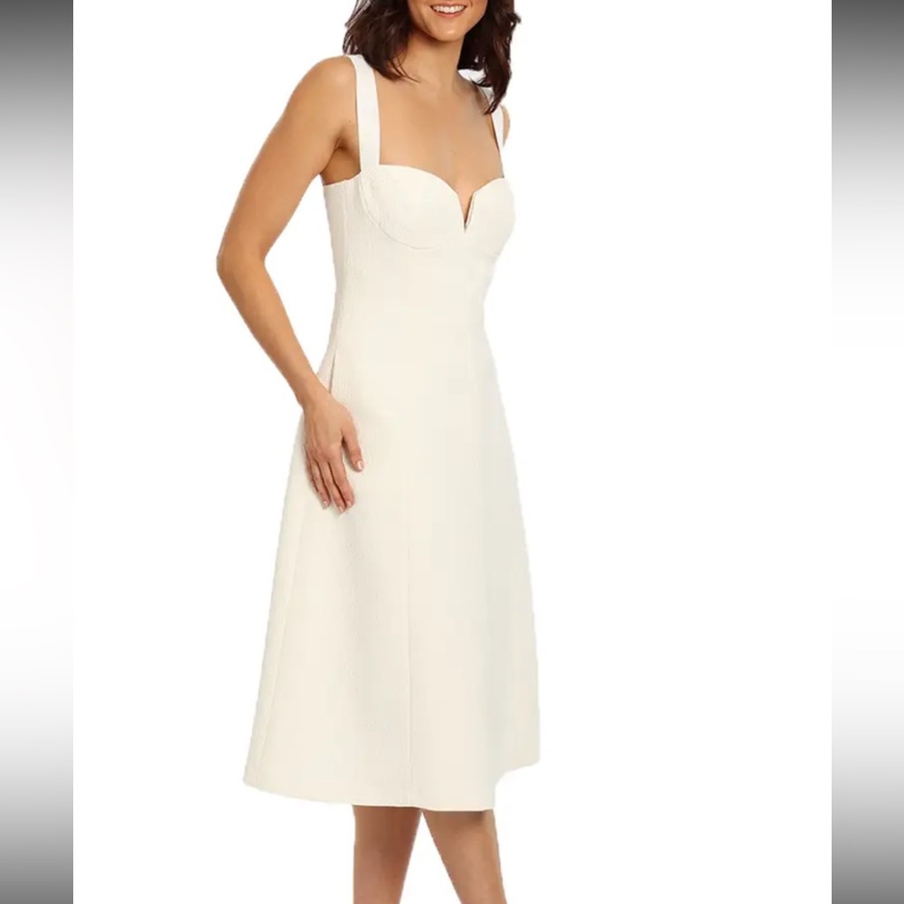 New Rebecca Vallance Cream ‘Strapless’ Dress w/ tags